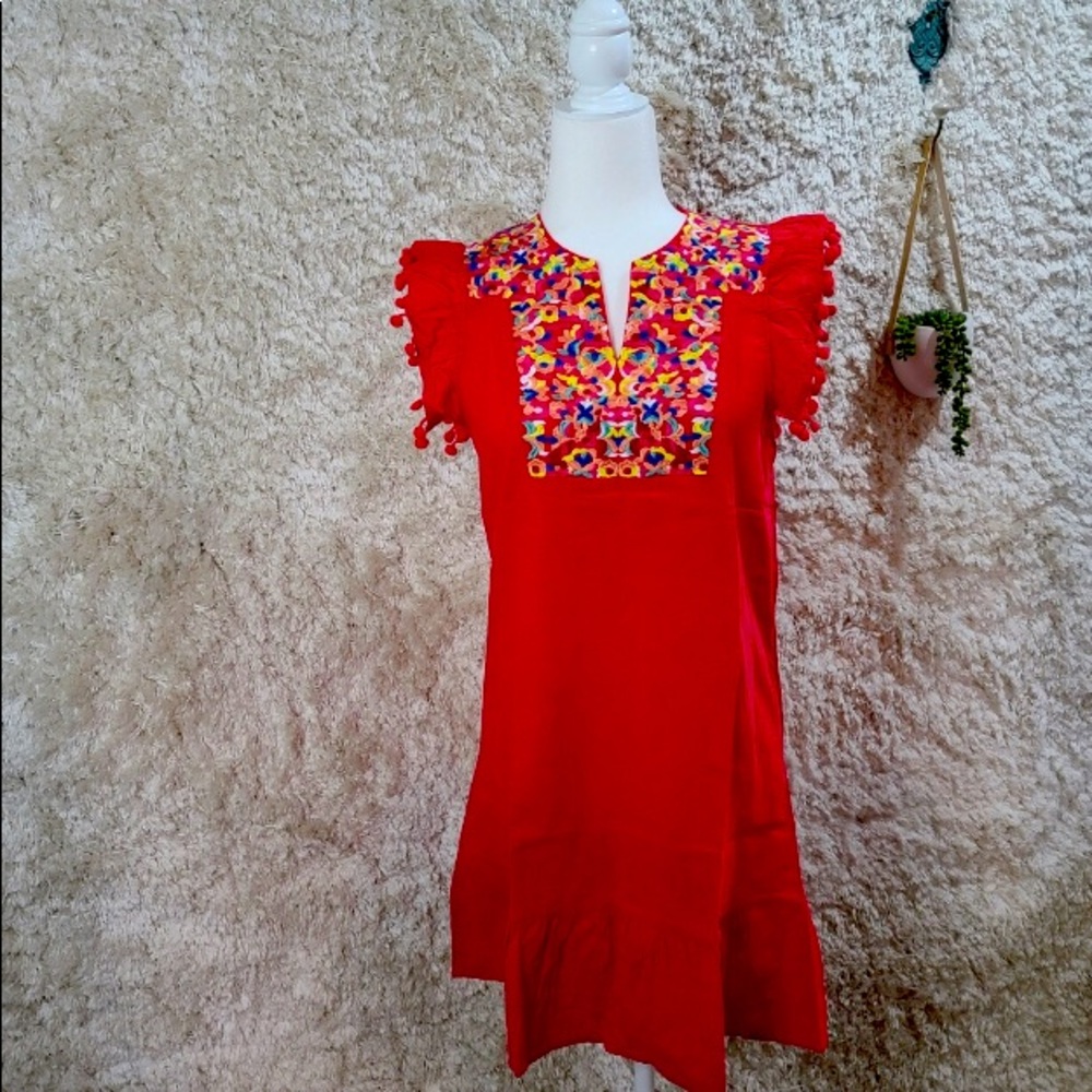 Brand new red boho dress suited for any occasion! Love this dress but too big!